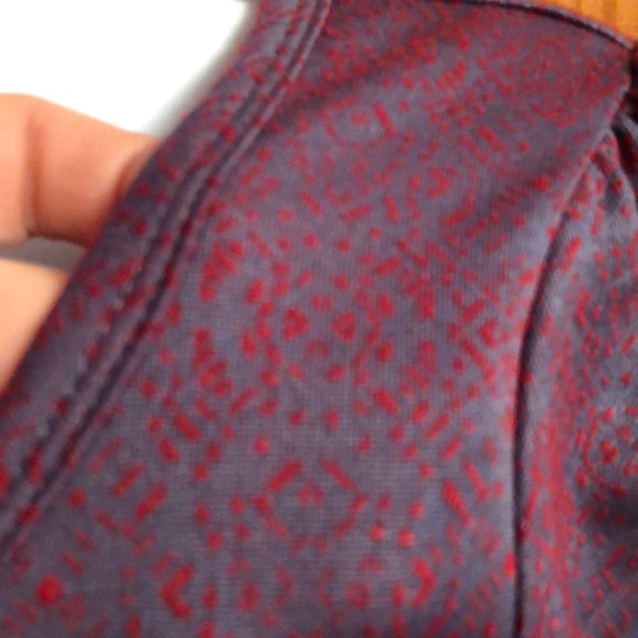 LuLaroe Red and Gray pattern Dress - Picture 4 of 7